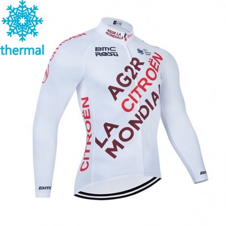 Maillot Cyclisme 2021 AG2R Citroen Team Hiver Thermal Fleece N001